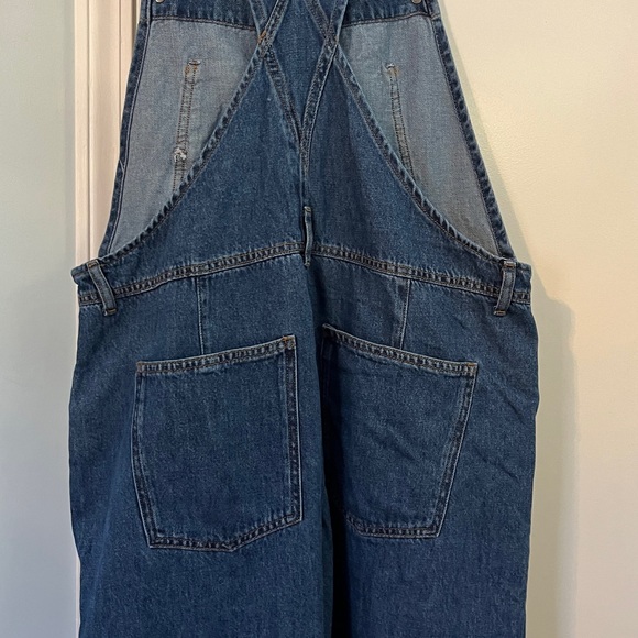 We The Free Ziggy Sapphire Blue Denim Overalls Sz XL NWT - Picture 13 of 16